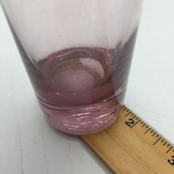 Vintage Set of 3 Libbey Amethyst Glass Bud Vases Home Bathroom Decor 10.5" 7.5" - Picture 14 of 16